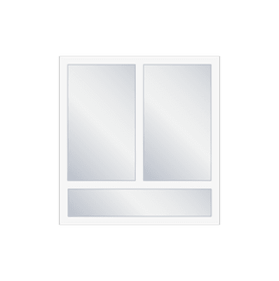 Two sash + bottom light